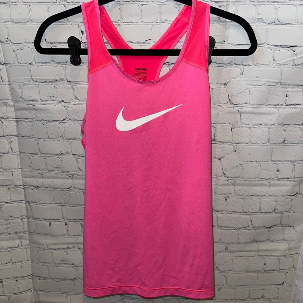 Nike Pro Pink Athletic Tank Top with Racerback Style